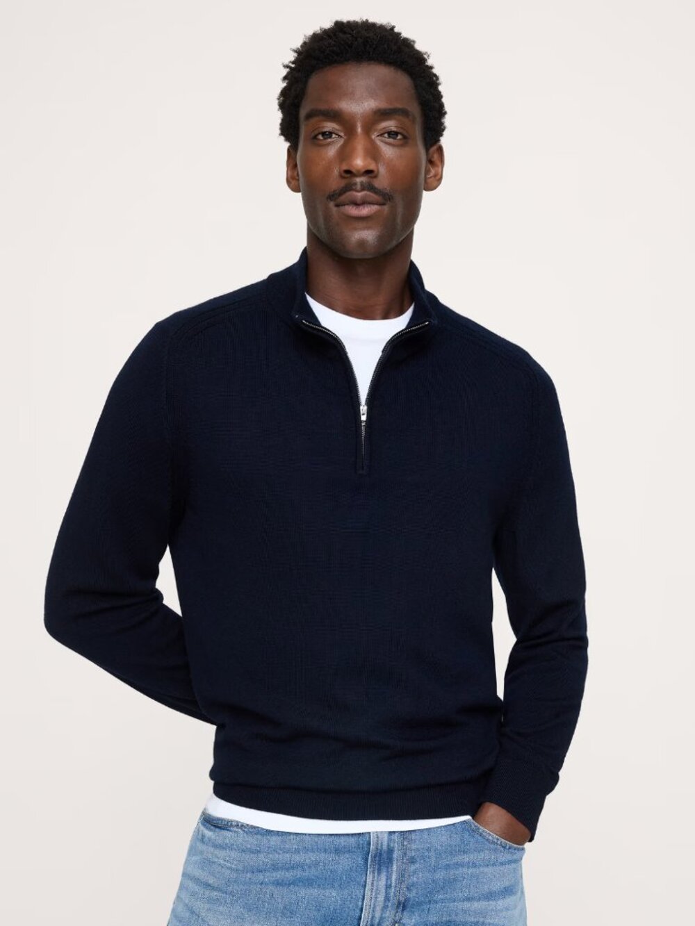 BR | Merino Half-Zip Sweater | Large